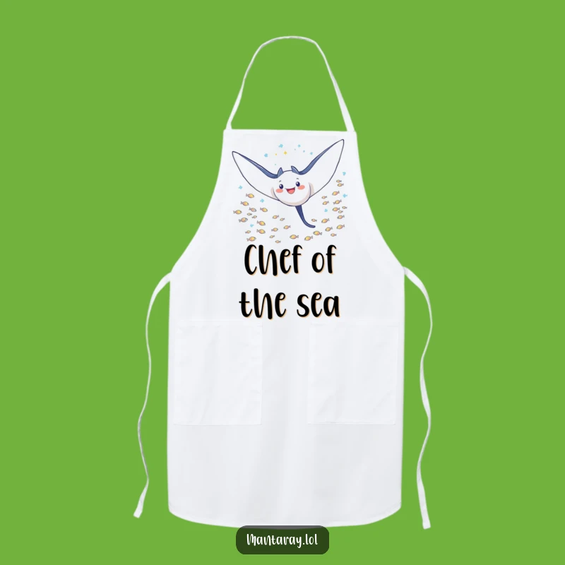 Funny Triumphant Manta Ray Apron: Cook Like a Champion, Perfect Funny Gift