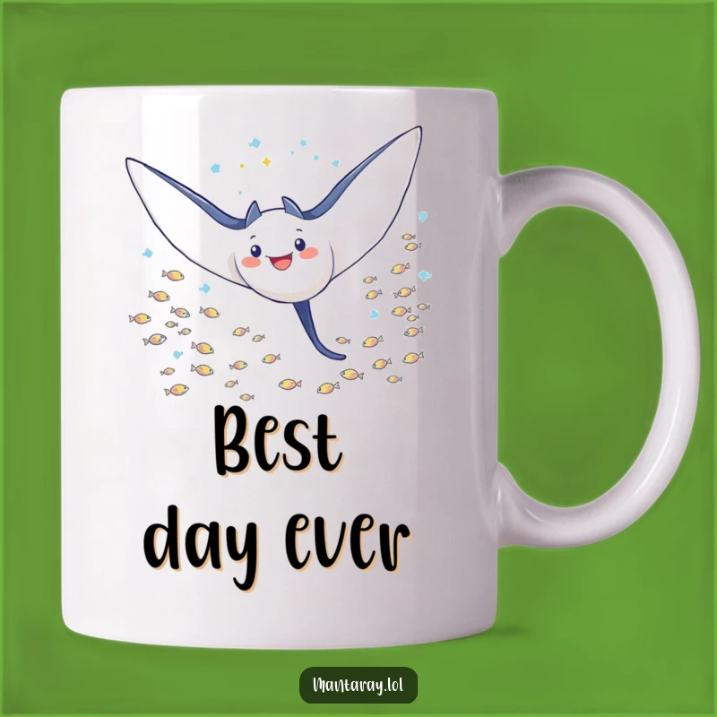 Funny Triumphant Manta Ray Mug: Celebrate Victory, Perfect Gift for Achievers