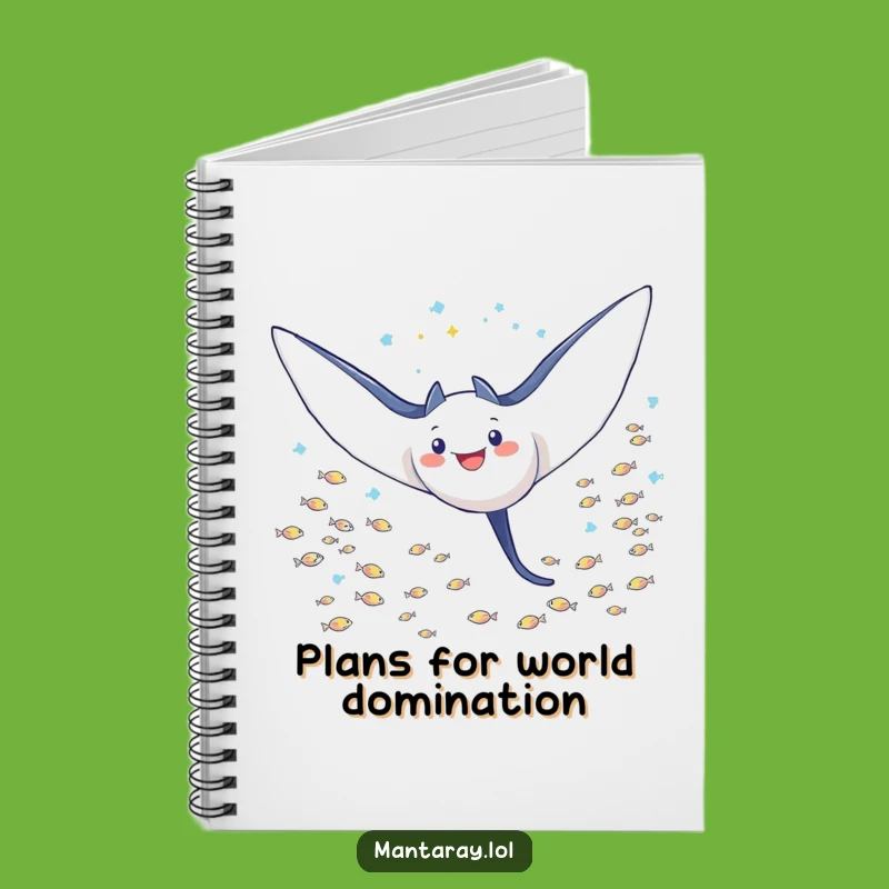 Funny Triumphant Manta Ray Notebook: Record Your Victories, Great Funny Gift